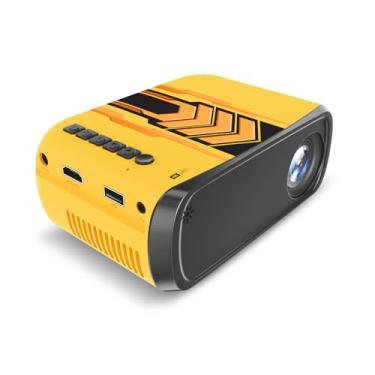 Imagem de Mini projetor para iPhone, iGRR 2024 atualizado, projetor de vídeo para crianças, desenho animado, design exclusivo, projetor de filmes portátil compatível com TV Stick Smartphone/HDMI/USB/AV, uso