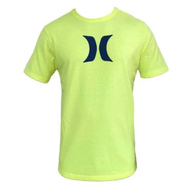 Imagem de Camiseta Hurley Icon Amarela Neon G-Masculino