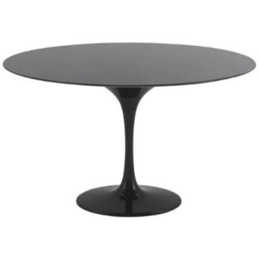 Imagem de Mesa De Jantar Tulipa Saarinen Redonda 60 Cm Laqueada Preto