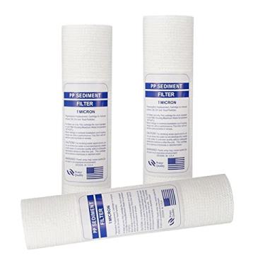 Imagem de AFXGUSD 1/ Filtro de água Universal para Substituição em Toda a Casa, Filtros de Sedimentos de água 10" X 2,5", 3 Peças/conjunto, 1 mícron