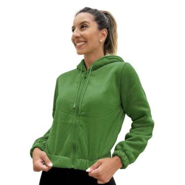 Imagem de Casaco Jaqueta Peluciado Blusa de Frio Inverno Capuz Ziper - SOPHIA MO