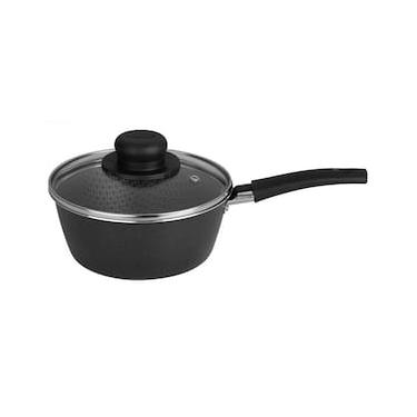 Imagem de Panela Multiflon Essencial em Alumínio com Revestimento Interno Antiaderente e Tampa de Vidro com Saída de Vapor 18 cm – Grafite