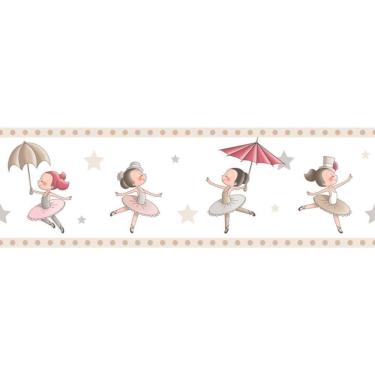 Imagem de Faixa De Parede Treboli Bege Bailarinas 5923