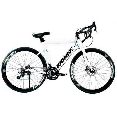 Imagem de Bicicleta Speed Aro 700 Bike 16 Vel Marchas Aeroedge Freio A Disco Quadro Alumínio Resistente Leve Cor Branco - Wct Fitness