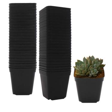 Imagem de Vaso de plantas para berçário, 50 peças, recipiente durável para iniciantes para sementes ou suculentas (7 cm)