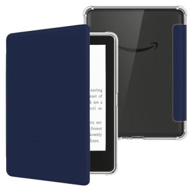 Imagem de Capa Para Kindle 11ª Geração 6” (Modelos 2022 e 2024 – C2V2L3 e RS23CV) – Proteção Leve e Rígida com Traseira Transparente – Auto Hibernação – Fechamento Magnético (Azul Marinho)