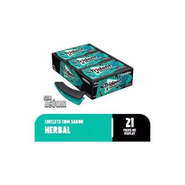 Imagem de Chiclete Trident XFresh Herbal 8g com 21 unidades - Mondelez