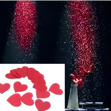 Imagem de MilesMagic Set of 9 Heart Shaped Magic Snowstorm Paper Flakes Gimmick | Magician’s Snow Paper Stage Show Party Accessory Real Valentines Special Close Up Magic Trick (Red)