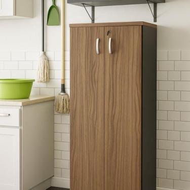 Imagem de Armário Alto Multiuso 2 Portas Fechado 160,5x80,5cm - Netmobil