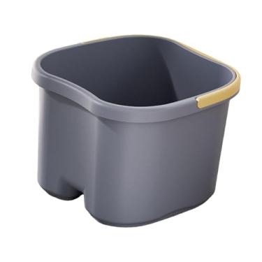 Imagem de KiBcsLic Banheira para pés, banho leve para relaxamento dos pés em dormitórios domésticos, bacia resistente para pedicure e balde para lavar os pés, Azul
