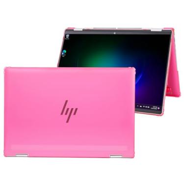 Imagem de mCover A capa é compatível apenas com Notebook 2 em 1 HP Envy x360 16-ACxxxx / 16-ADxxxx Series 2 em 1 2024 ~ 2025 (Não serve para nenhum outro modelo HP), rosa