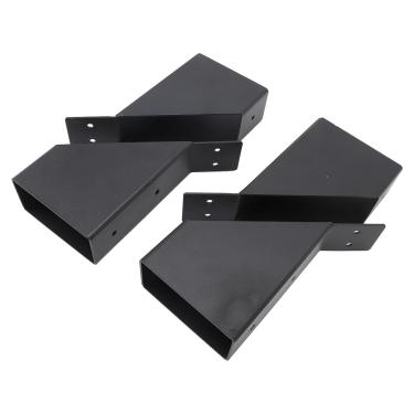 Imagem de Diydeg Suportes de Pérgolas de 4pcs, Suportes de Suporte de ângulo de 45 Graus Reforçados, Suporte de ângulo de Pérgulas Com Orifícios e Parafusos de Drenagem para Gazebos, Cabines