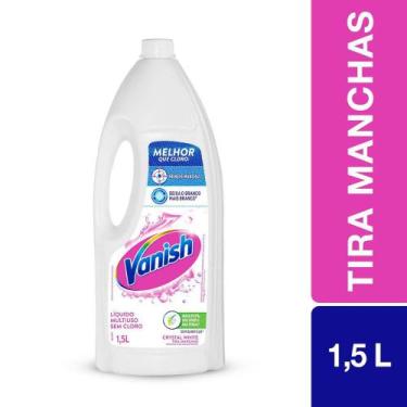 Imagem de Tira Manchas Vanish Líquido Crystal White para roupas brancas 1,5L