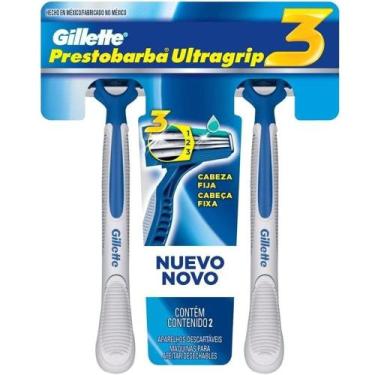 Imagem de Aparelho Barbear Gillette Prestobarba Ultra Grip 3 2 Unidades