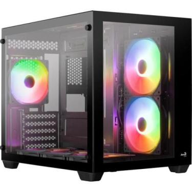 Imagem de Gabinete Gamer Aerocool Dryft Preto Com 6 fans ARGB Vidro