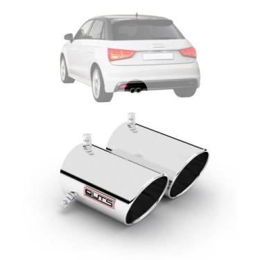 Imagem de Ponteira Esportiva Para Escapamento Ponta Dupla Audi A1 - Outs