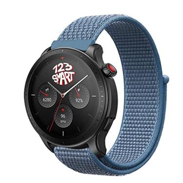 Imagem de Pulseira de Nylon marca 123Smart Compativel com GTR 4 GTR 4 NEW GTR 3 GTR 2 GTR 2e Stratos 2 Stratos 3 Balance GTR 47mm Pace Watch 46mm Gear S3 GT2 46mm GT3 46mm GT5 46mm