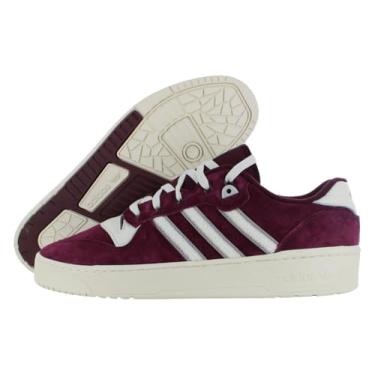 Imagem de adidas Tênis masculino Rivalry Low, Team Maroon/Cloud White/Stone, 50