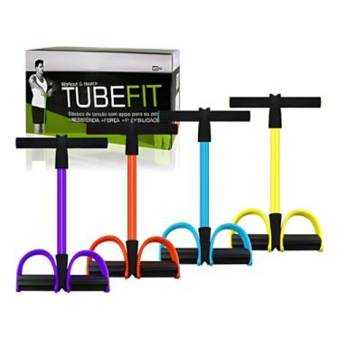 Imagem de Extensor Elástico Exercício Treino Musculação Pilates Yoga