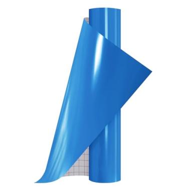 Imagem de Ant Vinil permanente adesivo inteligente compatível com a série Cricut Explore and Maker sem tapetes de corte, crie projetos DIY, decalques, adesivos e mais (azul, 33 cm x 1,5 m)