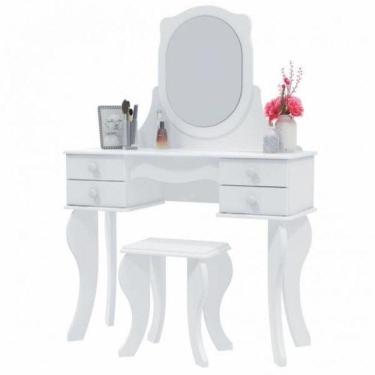 Imagem de Penteadeira Com Espelho Princesa Branco