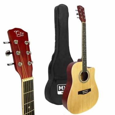 Imagem de Violão Acústico Cutway Mogno Aço 41" Mxt Madeira Natural + Capa
