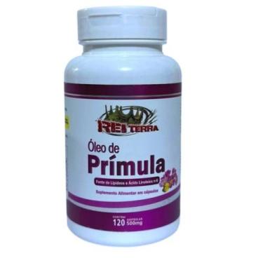 Imagem de 3 Suplemento Alimentar Óleo de Prímula Rei Terra 120 Cápsulas 500mg  E