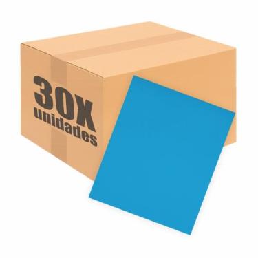 Imagem de Kit Com 30 Placas De Eva Escolar Seller - 48cm X 40cm, Azul Royal