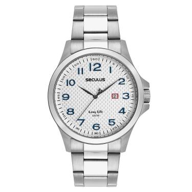 Imagem de Relógio Seculus Masculino Ref: 44152g0svna2 Casual Prateado