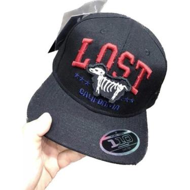 Imagem de Boné Lost Monalisa California Aba Reta Fitão Alta Qualidade