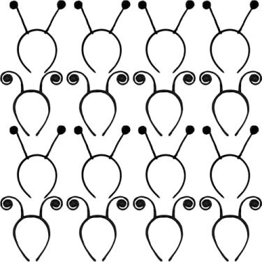 Imagem de Rcanedny 16 Pcs Antenna Headband Set Includes 8 Pcs Butterfly Ladybug Antenna Headbands and 8 Pcs Bee Pom Pom Headband Boppers for Halloween Cosplay Party Dress Up Accessories