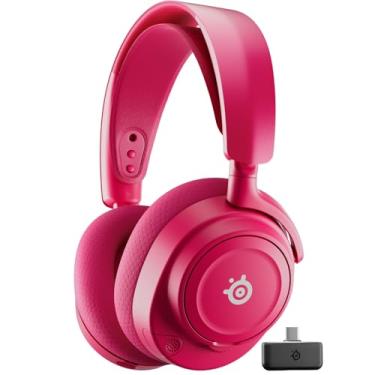 Imagem de SteelSeries Arctis Nova 7X Gen 2 Fone de Ouvido Gamer Sem Fio, Magenta, Conexão Dupla 2.4GHz e Bluetooth, 54h de Bateria, Compatível com Xbox, PS4/PS5, PC