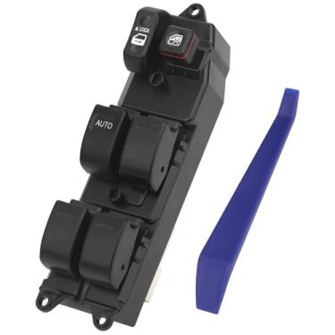 Imagem de Master Window Switch - Front Left Driver Side Power Control Button Compatible with 97-01 Toyota Camry & 98-02 Corolla Replacement OEM 84820AA011 Auto with Green Light