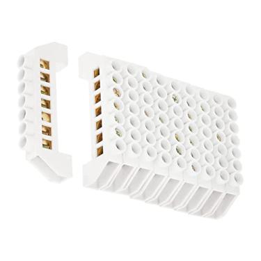 Imagem de 10pcs 7 Furos Ponte Design Fio Elétrico Parafuso Conectores de Bloco Terminal de Latão para Caixa de Distribuição