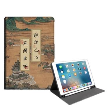 Imagem de Yzlvigrous Capa para ipad Mini 6 Gen 2021/ipad Mini 7 Gen 2024, Capa Fina de Suporte PU de 8.3 Polegadas com Despertar/sono Automático, Visualização em Vários Ângulos