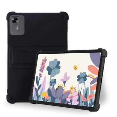 Imagem de Capa para tablet HUION Kamvas Slate 11 de 10,95 polegadas – Capa protetora de silicone à prova de choque com suporte, estilo comercial resistente a quedas (preto)
