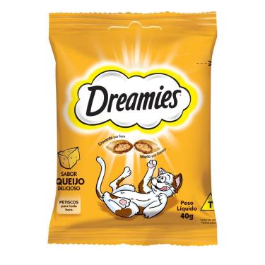 Imagem de Petisco Dreamies Queijo Delicioso Gatos Adultos 40g