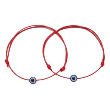 Imagem de Pulseira de corda colorida, pulseira, oração, casa, tricô artesanal, olho do diabo