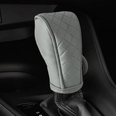 Imagem de Capa de alavanca de câmbio de marchas de carro, antiderrapante, respirável, protetor de manípulo automático, acessórios universais de decoração automotiva adequados para carro, SUV, caminhão (cinza)