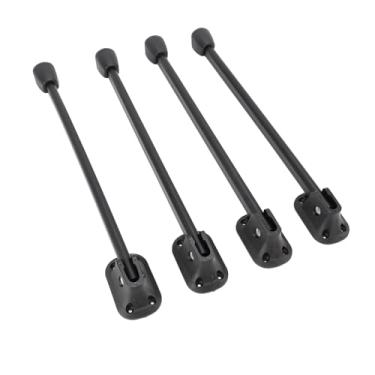 Imagem de RiToEasysports Pernas de Mesa Dobráveis, Pernas Dobráveis ​​de Ferro e Silicone Resistentes Com Dobradiças de Travamento Automático para Mesas de Acampamento de café para RV (350 mm)