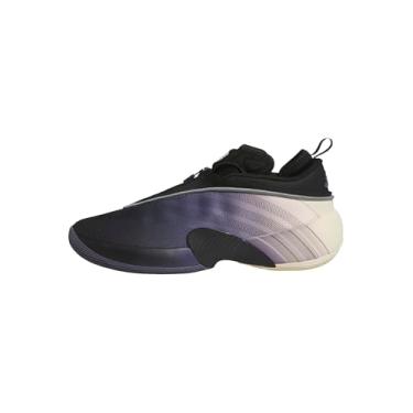 Imagem de adidas Tênis de basquete unissex D.o.n. Issue 7, Preto/Violeta Preloved/Baunilha quente, 21 Women/20 Men