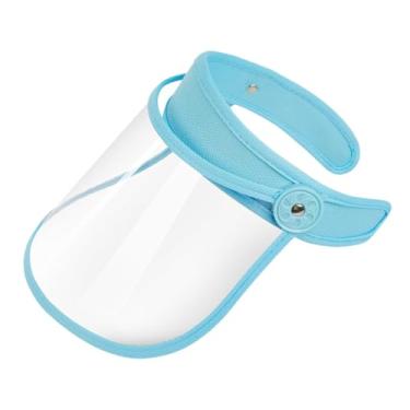 Imagem de MotiveTech Máscara de proteção facial com ajuste de cabeça e proteção contra respingos para trabalhos de esmerilhamento, Azul