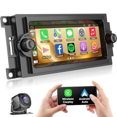 Imagem de Rádio de carro 4G + 128 GB para Dodge RAM 1500/2500/3500 2006 2007 2008 Chrysler 300/300C Dodge Durango Apple CarPlay Android Auto