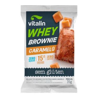 Imagem de Brownie Whey Caramelo Zero Vitalin 35g