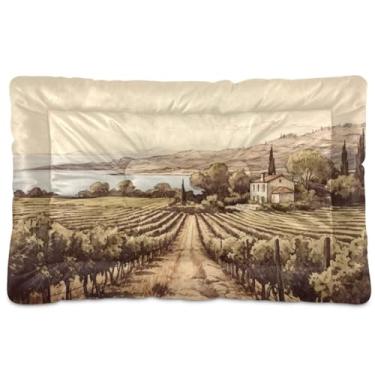 Imagem de Wassud Cama de cachorro com corações desenhados à mão, cama grande para cães ao ar livre, tapete lavável para animais de estimação, cama de gato para dormir, viagens, 45 x 61 cm