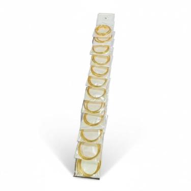 Imagem de Kit 8 Argolas Douradas mini brinco Bijuteria 3cm elegante