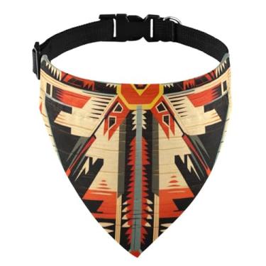 Imagem de Wassud Bandanas abstratas com design de flecha para cães, bandana reversível, triangular, acessórios de decoração para cães, gatos, meninos