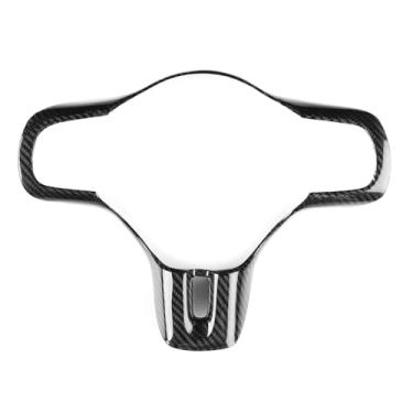 Imagem de FINMOKAL Capa de painel de volante de fibra de carbono real acabamento preto compatível com Mitsubishi Lancer EVO X 10th 2008-2016
