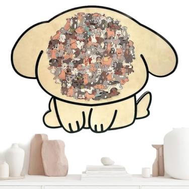 Imagem de Quebra-cabeças de animais, jogo de tabuleiro combinando - quebra-cabeças de colorida | para adultos jovens amigos idosos pré-escola mesa decoração de casa jardim de infância