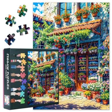 Imagem de Flower Shop Puzzles for Adults 1000 Pieces - Vigorous Plants Potted Flowers Hard Challenging Family Puzzle, 27 x20 Inch Jigsaw Puzzles, Puzzle Game for Men Boys Gift Home Decor